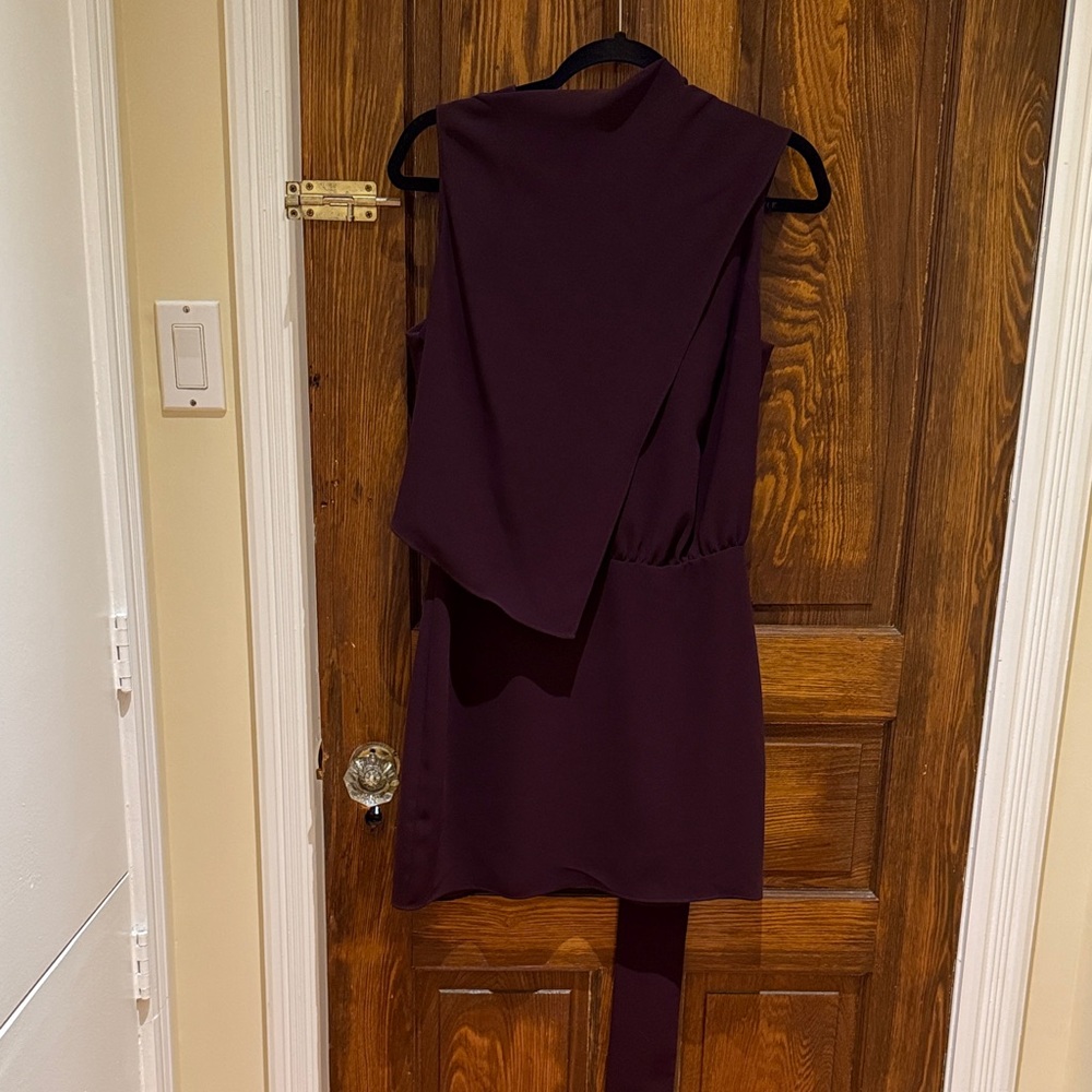 Amanda Uprichard Deep Purple Mini Dress